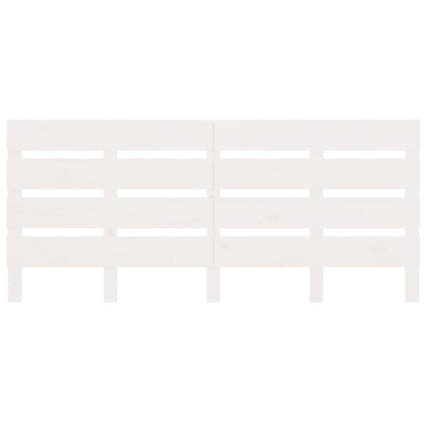 Massivholzbett ohne Matratze Weiß 135x190 cm Kiefernholz