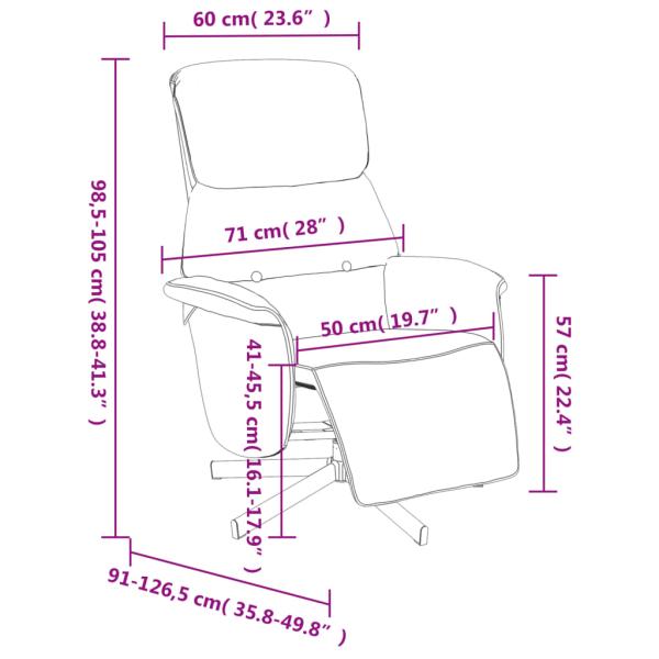 Relaxsessel mit Fußteil Dunkelgrün Stoff