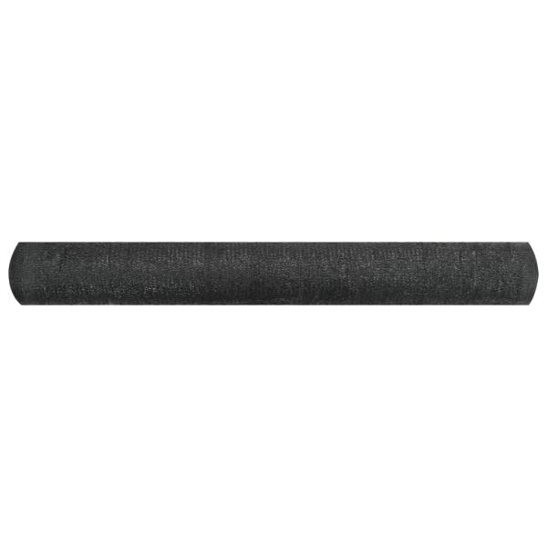 Zaunblende Schwarz 1x25 m HDPE 195 g/m²