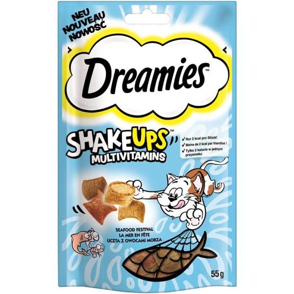 ARDEBO.de Dreamies Cat Snack ShakeUps Multivitamin Seafood 55g