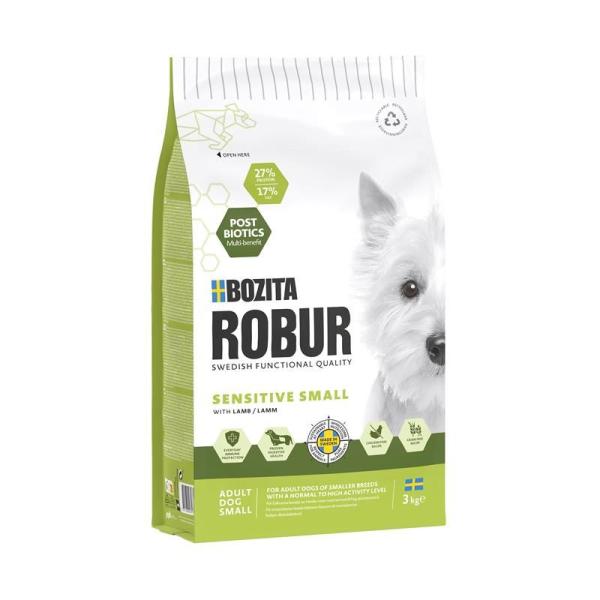 ARDEBO.de Bozita Robur Adult Small Breed Sensitive Lamm 3kg
