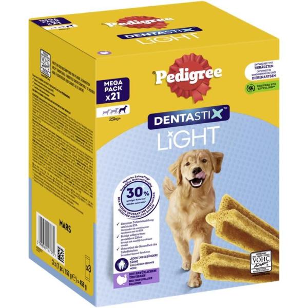 ARDEBO.de Pedigree Dentastix Light Multipack für große Hunde 21 Stück
