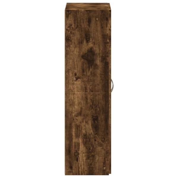 Aktenschrank Räuchereiche 60x32x115 cm Holzwerkstoff