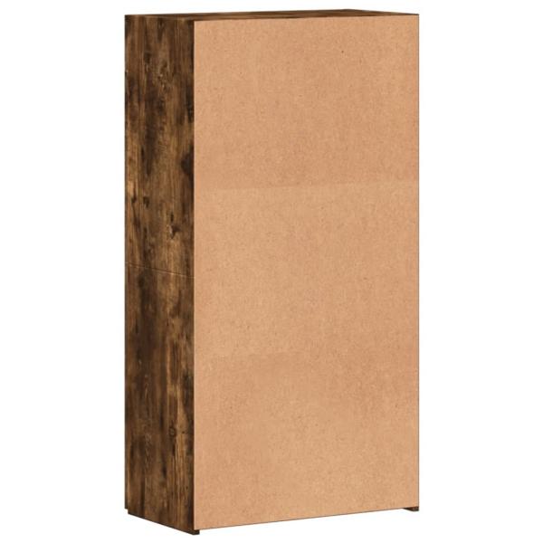 Aktenschrank Räuchereiche 60x32x115 cm Holzwerkstoff