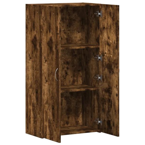 Aktenschrank Räuchereiche 60x32x115 cm Holzwerkstoff