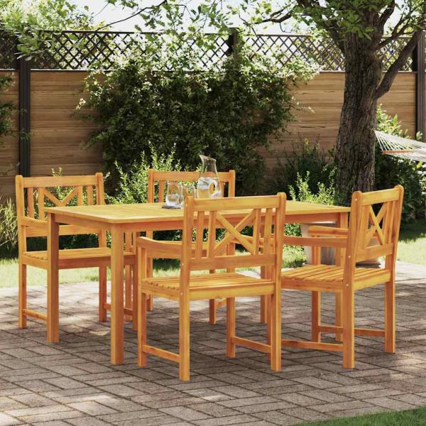 ARDEBO.de - Gartenstühle 4 Stück 56x55.5x90 cm Massivholz Akazie