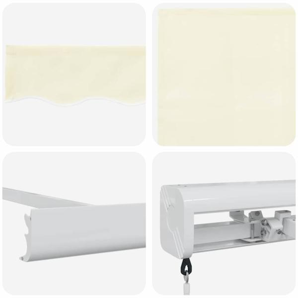 Creme Manuelle Einziehbare Markise 300x250 cm