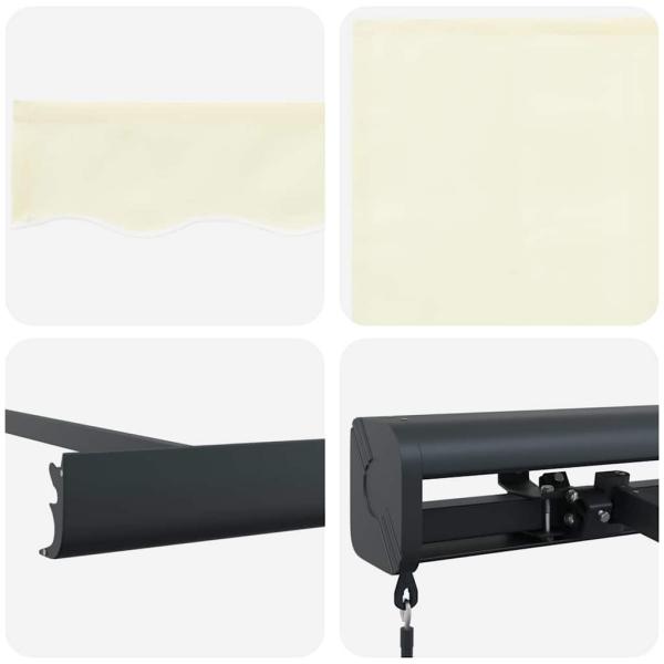 Manuelle einziehbare Markise Creme 300x250 cm