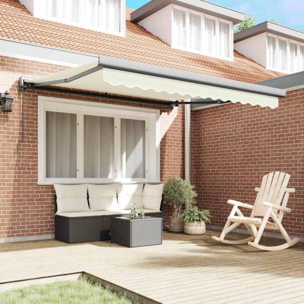 Automatische Einziehbare Markise Creme 300x250 cm