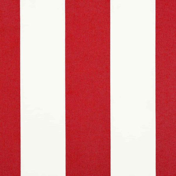 ARDEBO.de - manuelle einziehbare Markise Rot mit weißen Streifen 300x250 cm