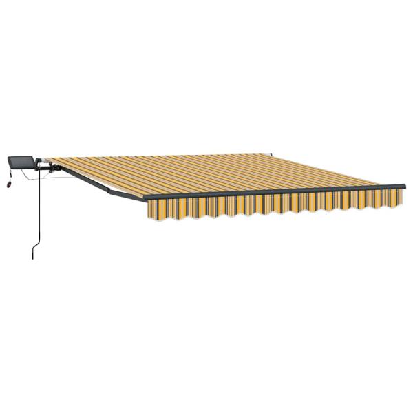 Manuelle einziehbare Markise mit LED mehrfarbigen Streifen 300x250 cm