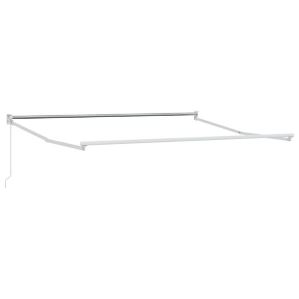 Manuelle einziehbare Markise Orange und Braun 350x250 cm
