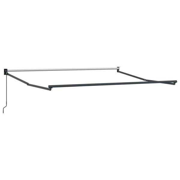 Ausziehbare Markise Rot und Schwarz 350 x 250 x 165 cm