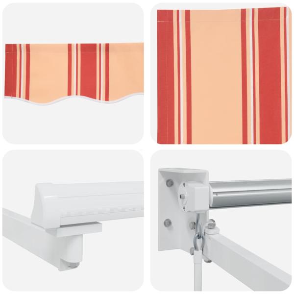 Einziehmarkise Manuell Gelb und Orange 350x250 cm