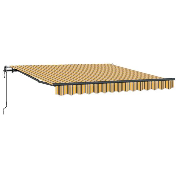 Automatisch einziehbare Markise Gestreift 350x250 cm