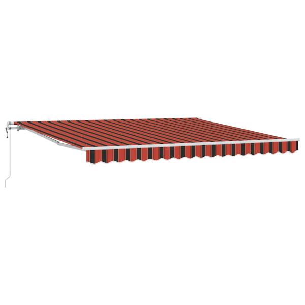 automatische einziehbare Markise Orange und Braun 400x300 cm
