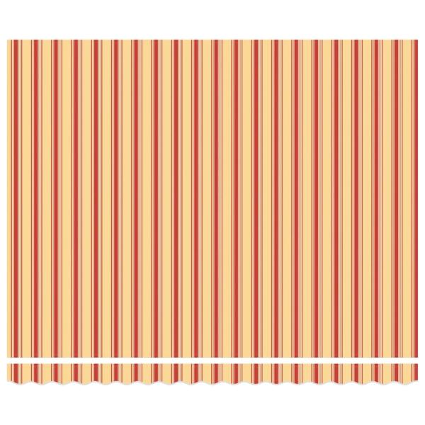 manuelle einziehbare Markise mit LED Gelb und Orange 400x300 cm