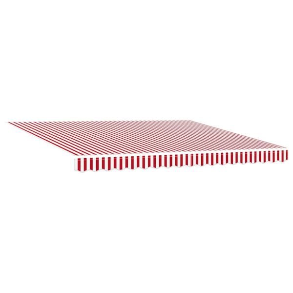 Manuelle einziehbare Markise Rot und Weiß gestreift 400x300 cm