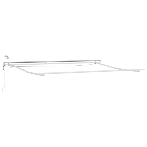 Automatische einziehbare Markise mit LED in Gelb und Orange, 400x350 cm