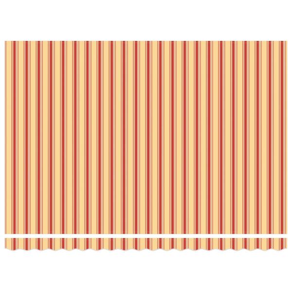 Manuelle einziehbare Markise in Gelb und Orange, 450x300 cm