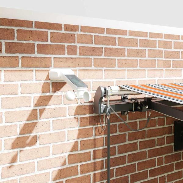 Automatische Einziehbare Markise mit LED Mehrfarben-Streifen 450x300 cm