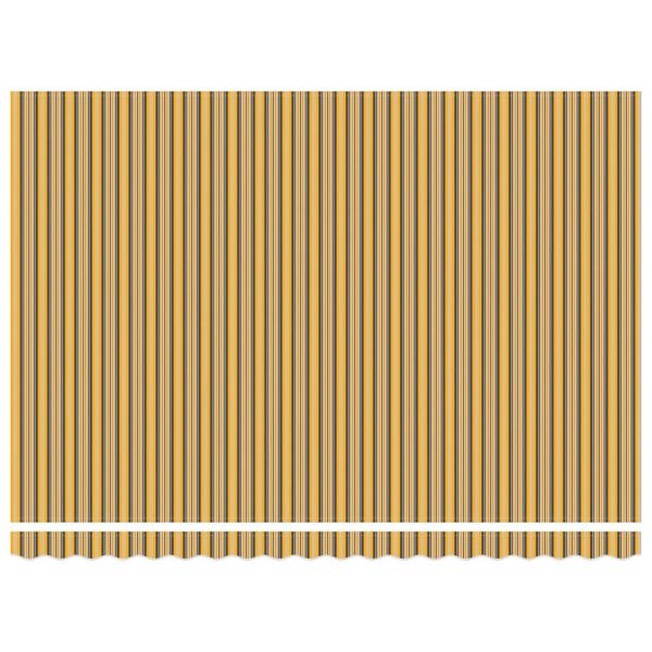 Manuelle einziehbare Markise mit buntem Streifen 450x300 cm