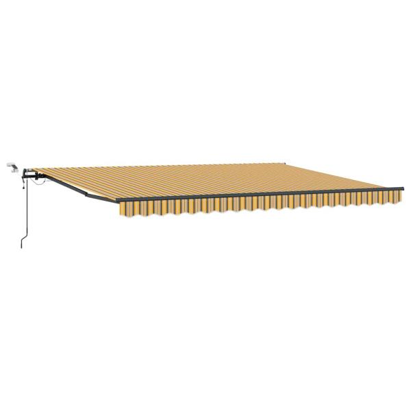 Automatische Einziehbare Markise mit LED mehrfarbigem Streifen 450x300 cm