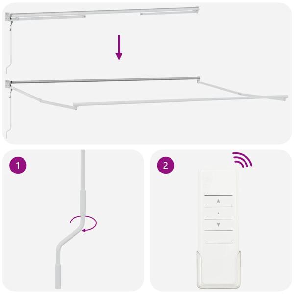 Automatische Einziehbare Markise Gestreift 450x300 cm