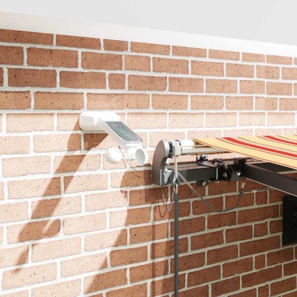 automatische einziehbare Markise mit LED Gelb und Orange 450x350 cm