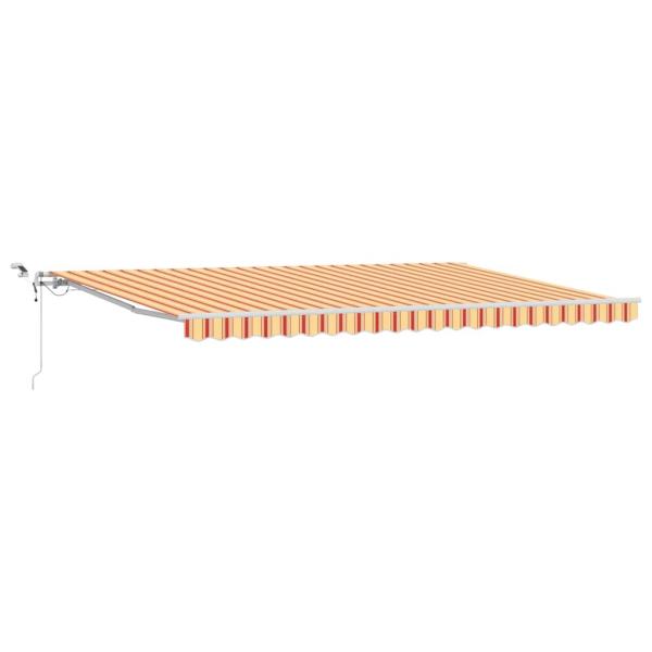 Automatische einziehbare Markise mit LED in Gelb und Orange 500x300 cm
