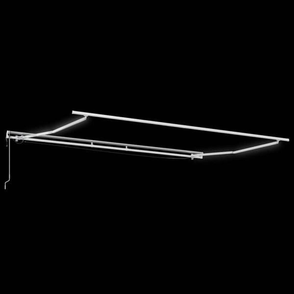 Automatische einziehbare Markise mit LED in Orange und Braun 500x350 cm