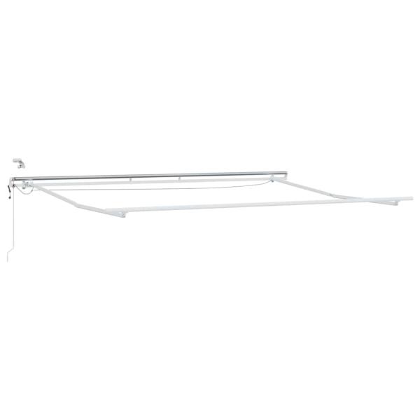 Automatische einziehbare Markise mit LED in Orange und Braun 500x350 cm