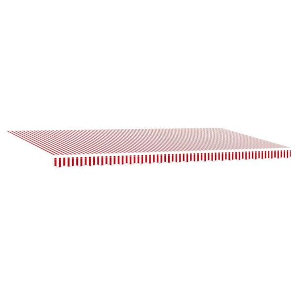 Automatische Einziehbare Markise Rot und Weiß Gestreift 600x300 cm
