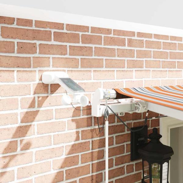 Automatische Einziehbare Markise mit LED Mehrfarbigen Streifen 600x300 cm