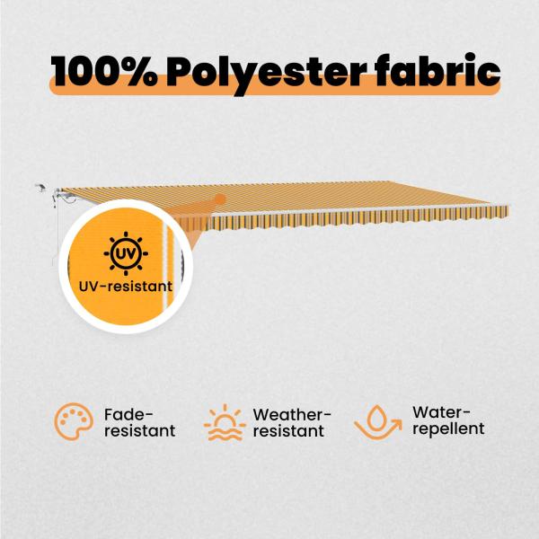 Automatische einziehbare Markise mit LED Multicolor Streifen 600x300 cm