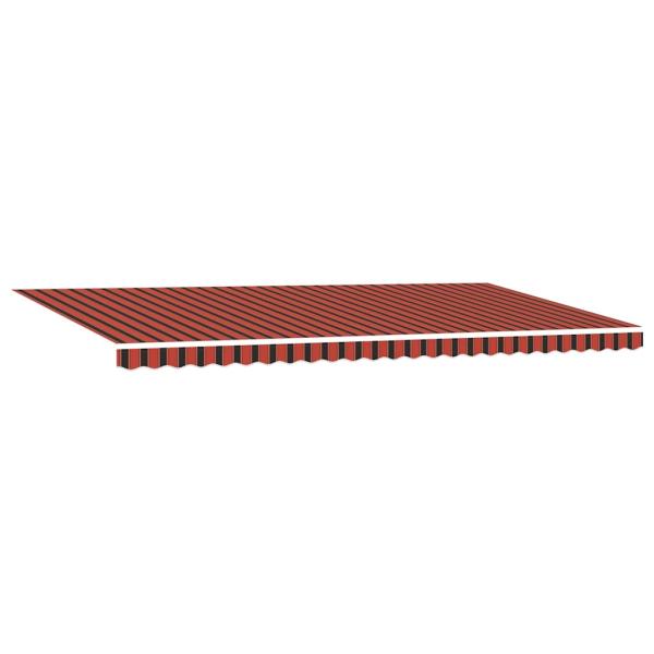 Automatische Einziehbare Markise Orange und Braun 600x350 cm