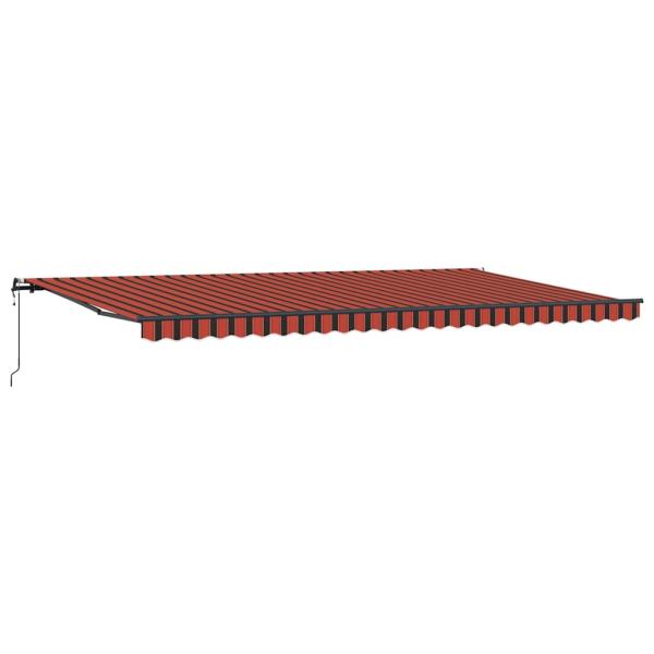 Automatische einziehbare Markise in Orange und Braun 600x350 cm