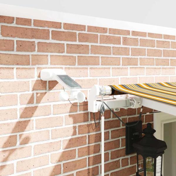 Automatische Einziehbare Markise mit LED Mehrfarbenstreifen 600x350 cm