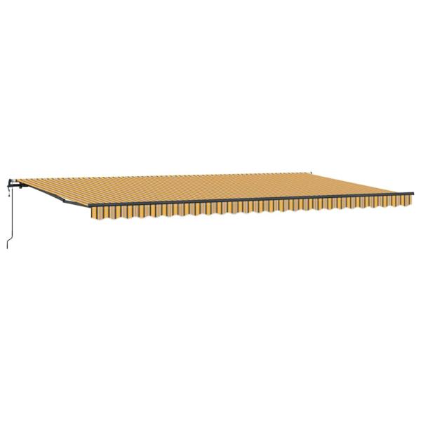 Automatische einziehbare Markise Mehrfarbige Streifen 600x350 cm
