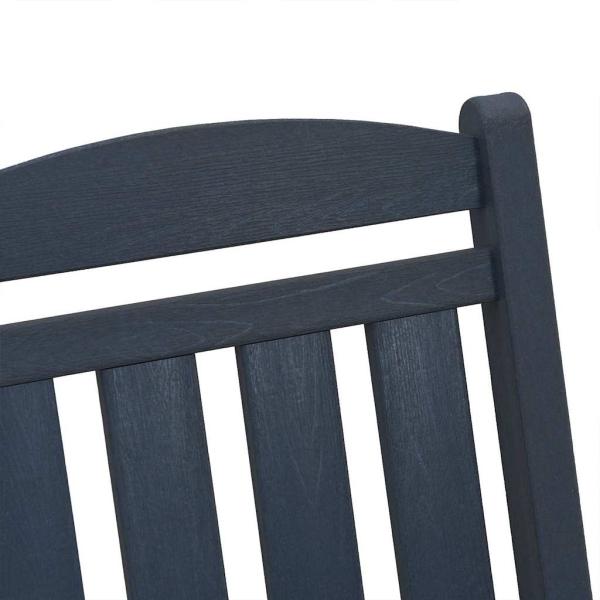 Garten Schaukelstühle 2 Stk Marineblau 70x92x107.5 cm HDPE