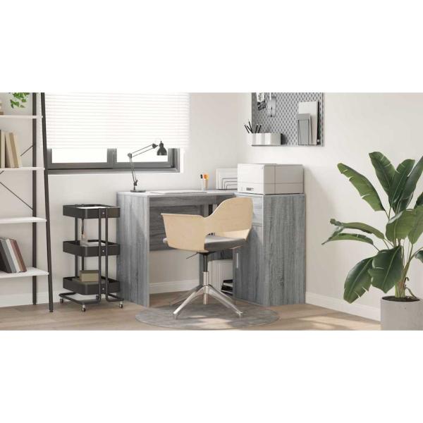 Eckschreibtisch Grau Sonoma 102x88x75 cm Spanplatte