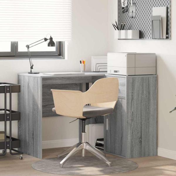 Eckschreibtisch Grau Sonoma 102x88x75 cm Spanplatte