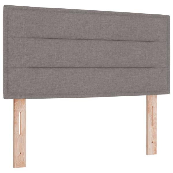 LED Kopfteil Linien-Design Taupe 100 cm Stoff
