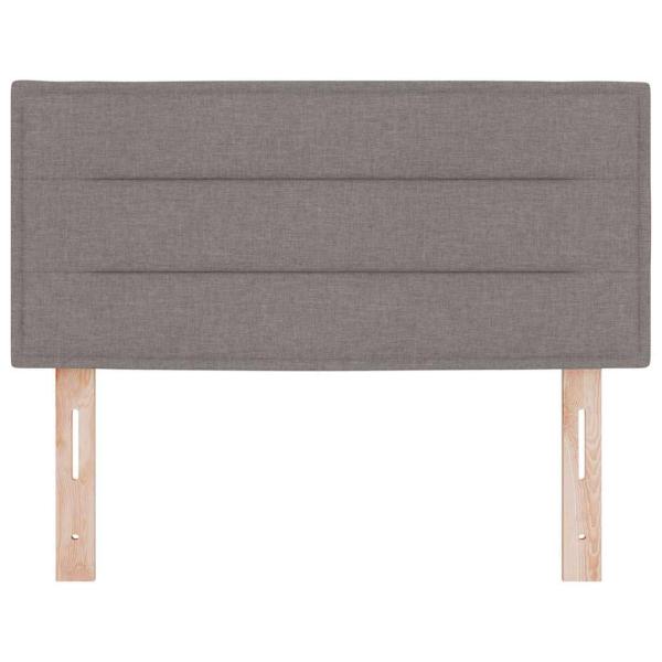 LED Kopfteil Linien-Design Taupe 100 cm Stoff