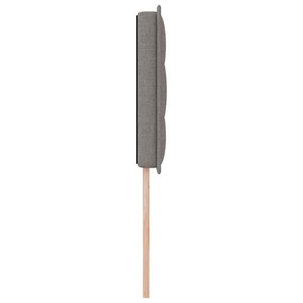LED Kopfteil Linien-Design Taupe 100 cm Stoff