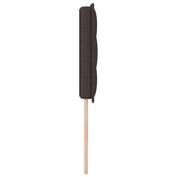LED Kopfteil Linien-Design Dunkelbraun 72 cm Stoff