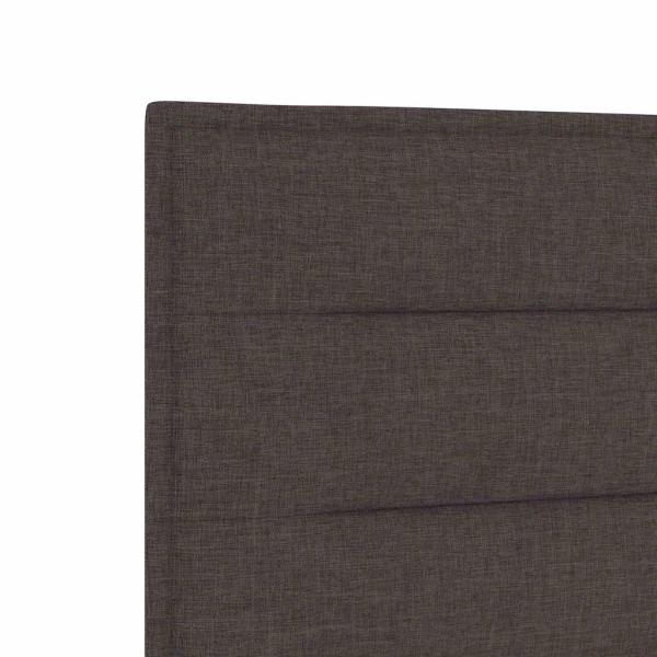 LED Kopfteil Linien-Design Dunkelbraun 72 cm Stoff