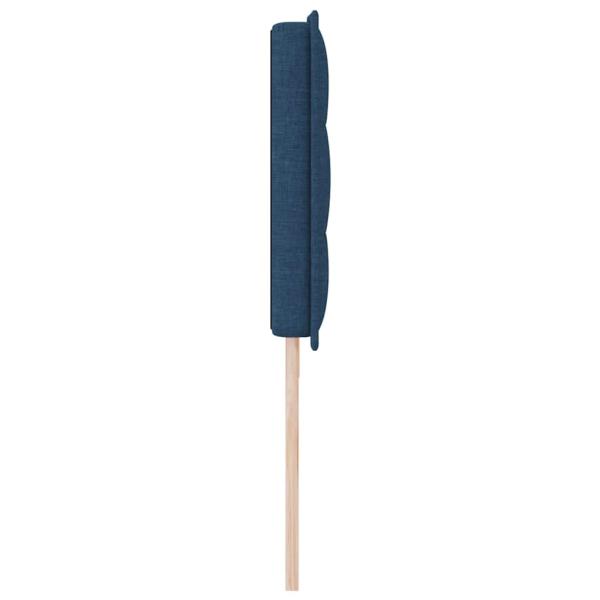 LED Kopfteil Linien-Design Blau 100 cm Stoff
