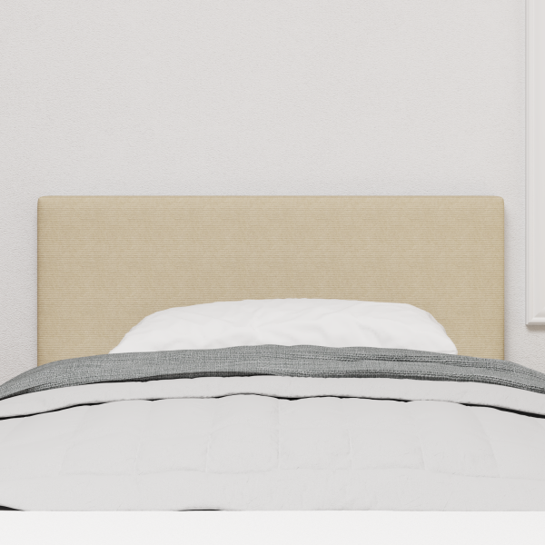 LED Kopfteil mit LED-Lichtleisten Grau-Grün 80 cm Cordstoff