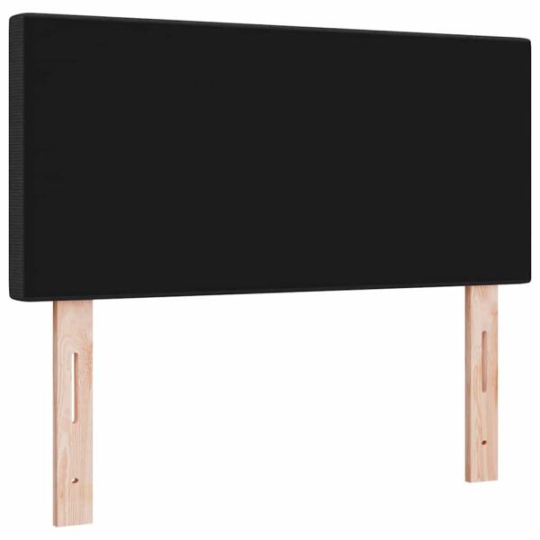 LED Kopfteil Einfarbig Dunkelgrau 90 cm Cordstoff